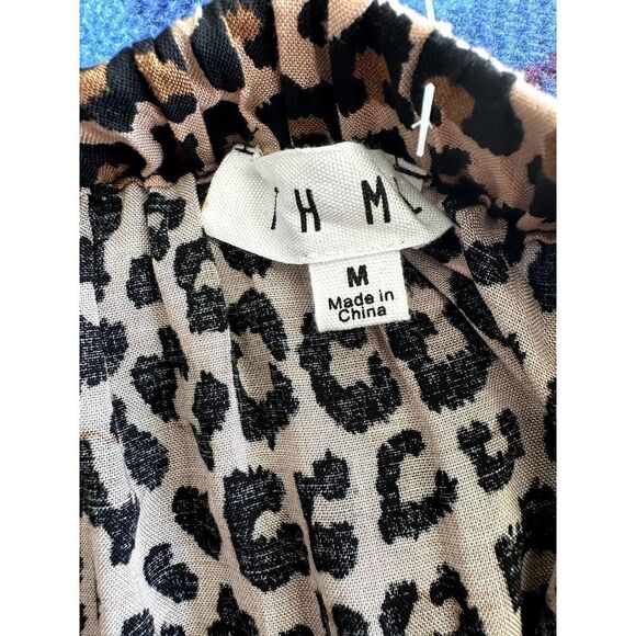 THML Tatum Total Cuteness Cheetah Print Matchstick Tank Top‎ Embroidered NWOT M - Picture 5 of 7